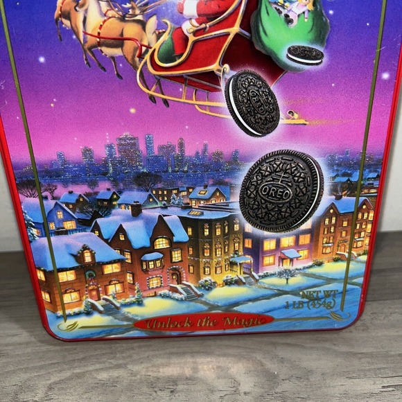Oreo‎ Cookie Vintage 1995 Tin Commemorative Christmas Limited Edition *EMPTY* - Picture 3 of 10